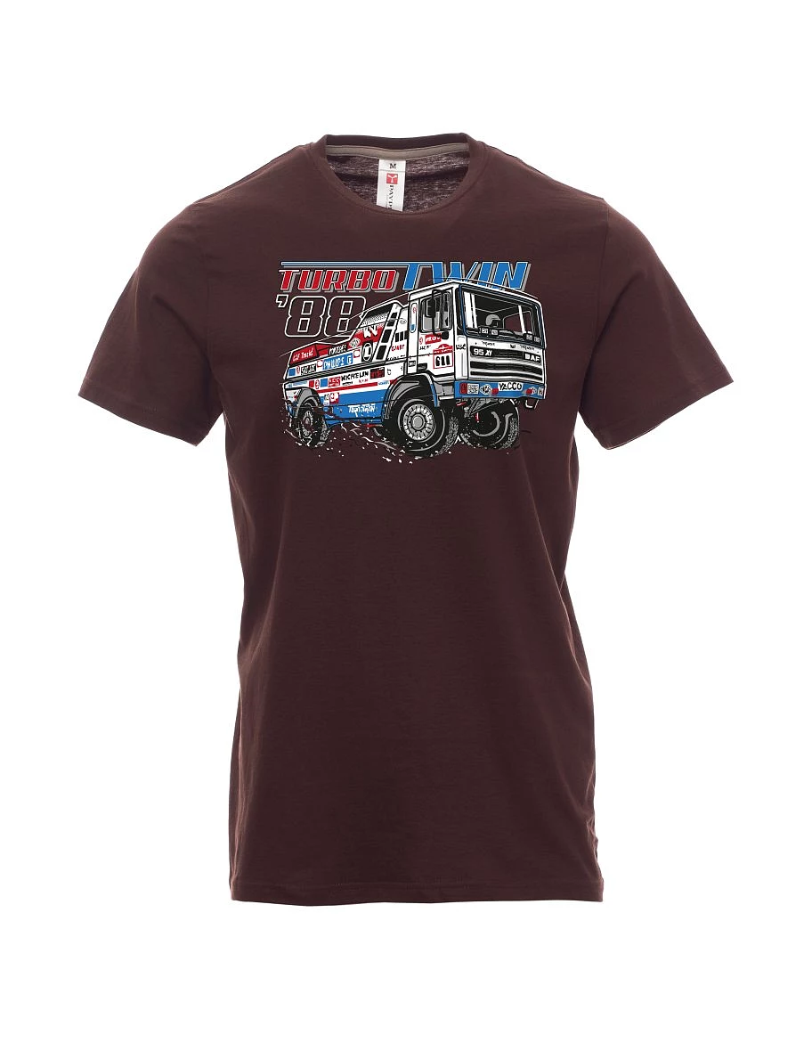Dunkelbraun T-Shirt für Männer TurboTwin aus dakar 1988