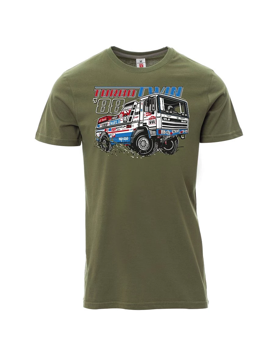 Khaki T-Shirt für Männer TurboTwin aus dakar 1988
