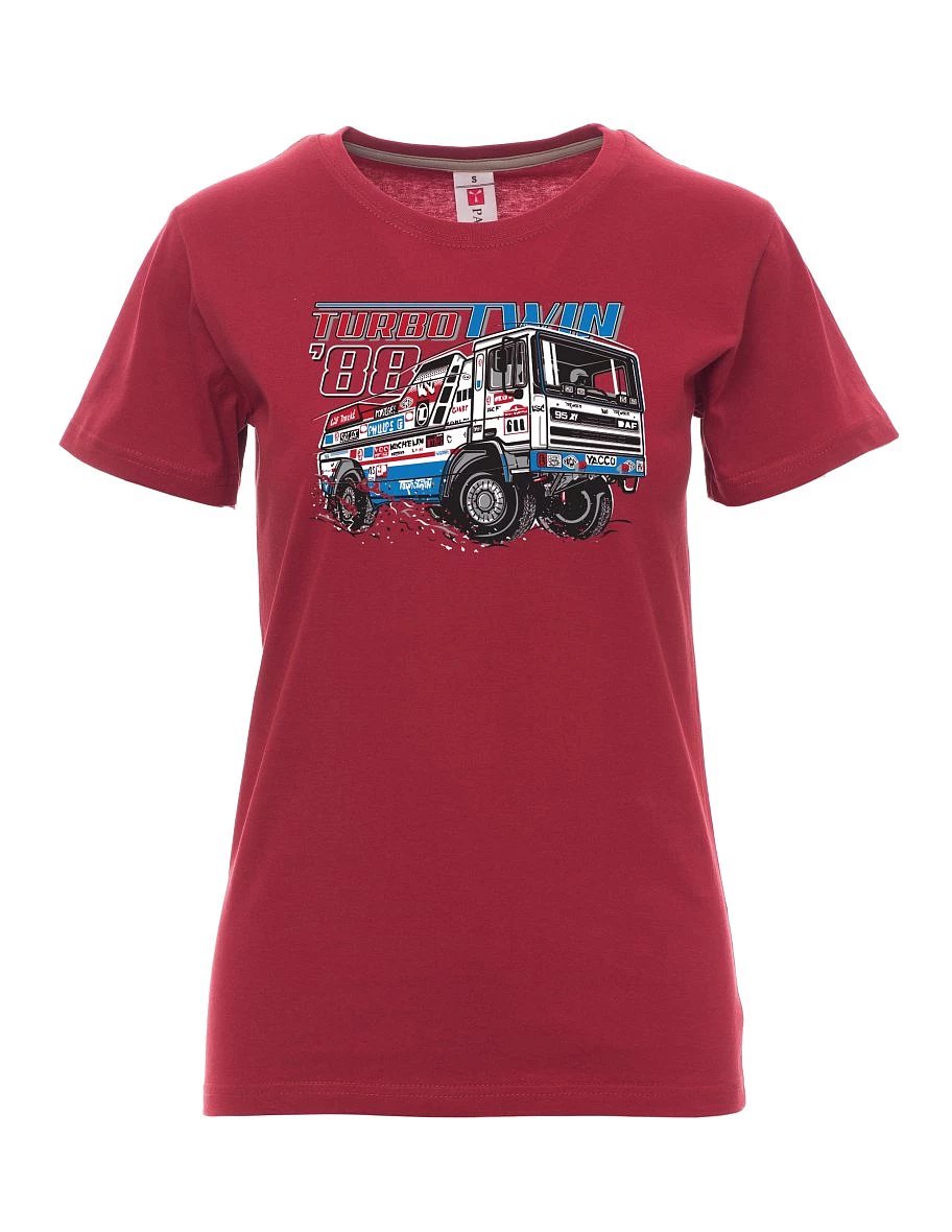 Bordeaux T-Shirt für Damen TurboTwin aus Dakar 1988