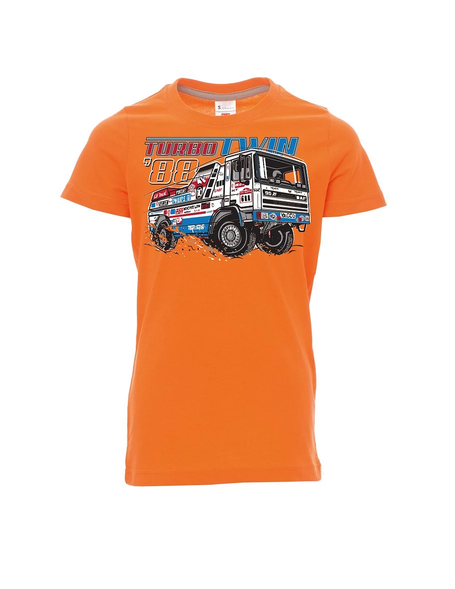 Orange Kinder T-Shirt TurboTwin aus Dakar 1988
