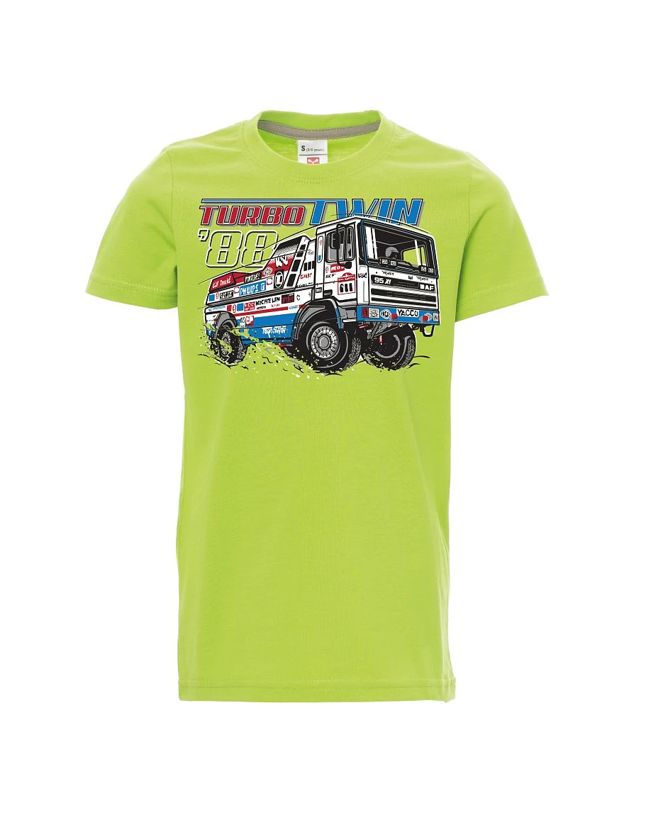Hellgrünes Kinder T-Shirt TurboTwin aus Dakar 1988