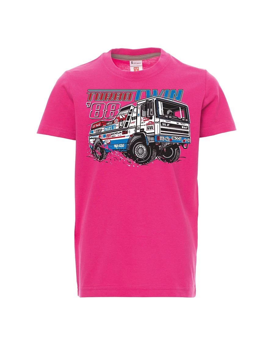 Rosa Kinder T-Shirt TurboTwin aus Dakar 1988