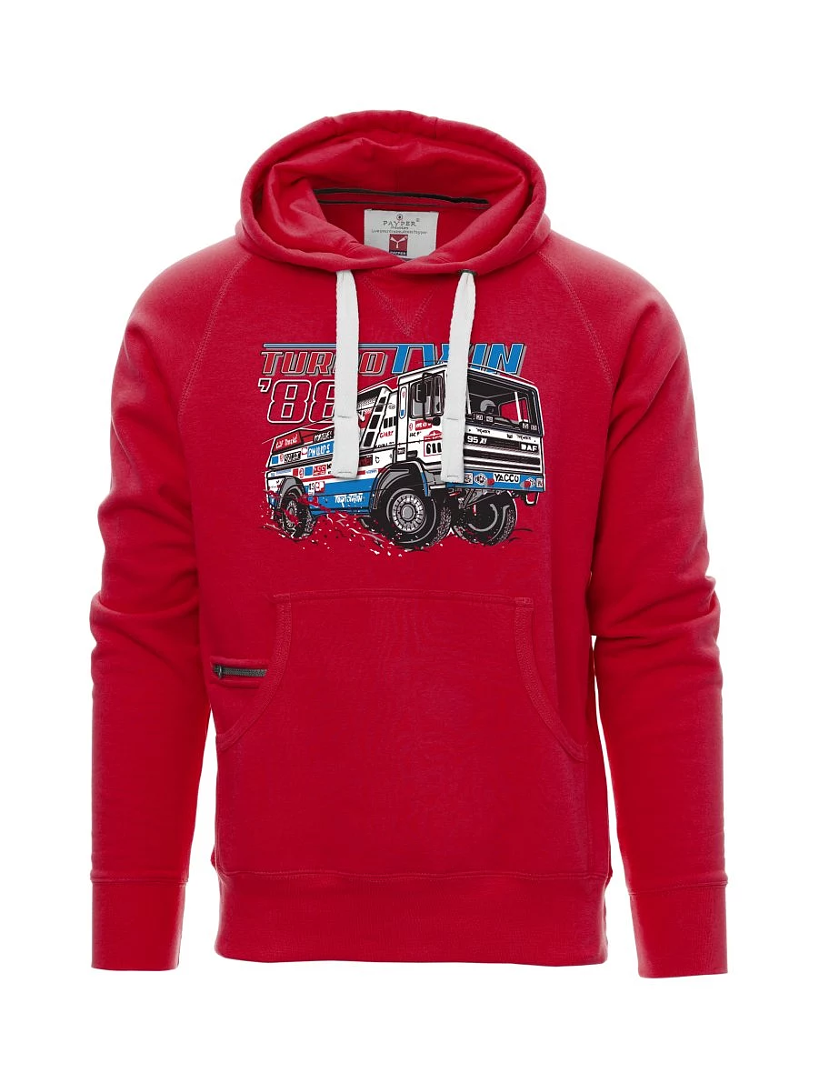 Rotes Sweatshirt für Männer TurboTwin aus Dakar 1988