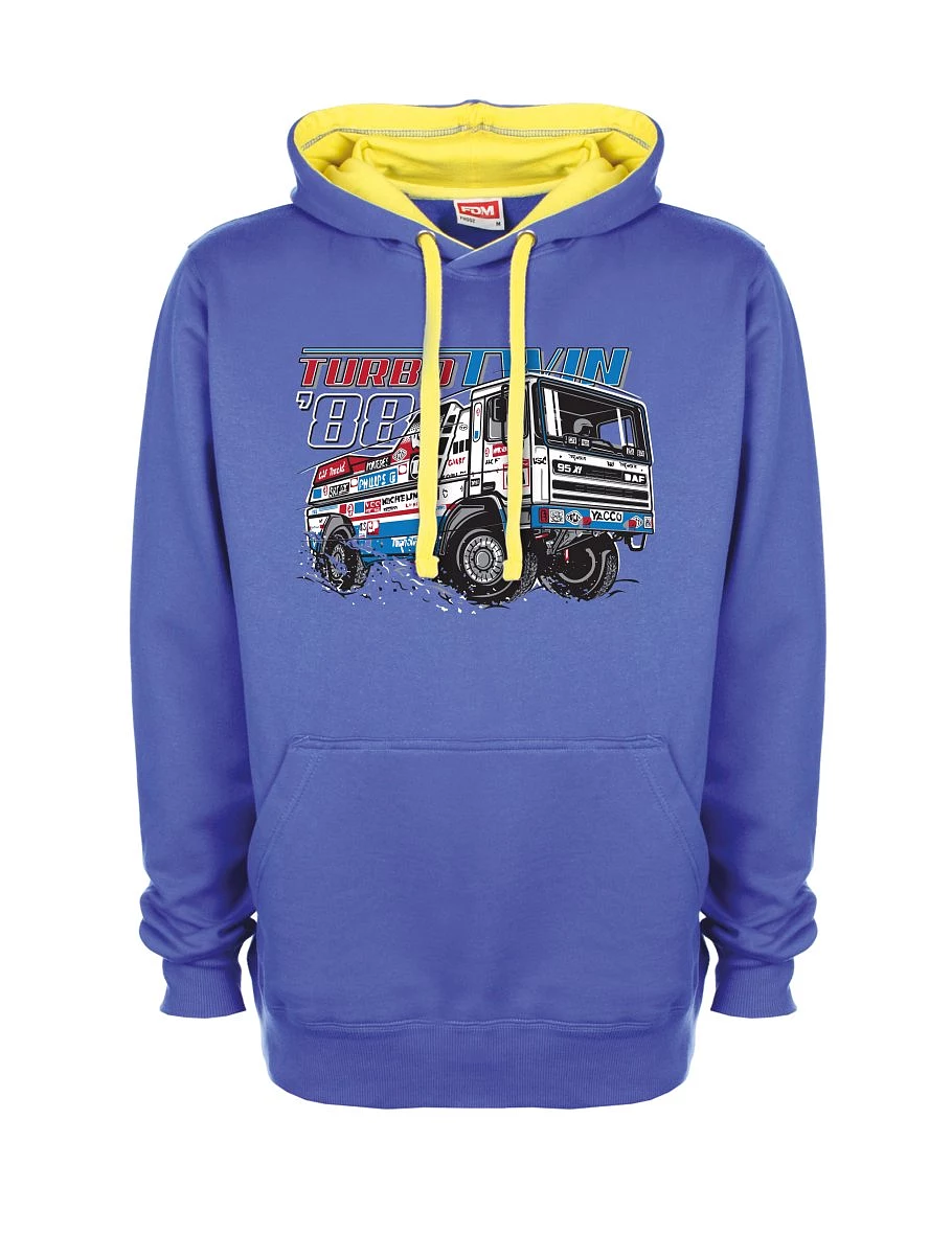 Gelb-blaues Sweatshirt TurboTwin aus Dakar 1988