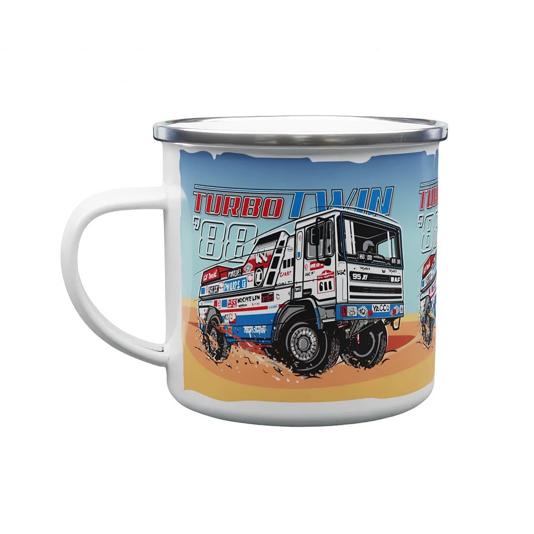 Emaille-Tasse TurboTwin aus Dakar 1988 330 ml
