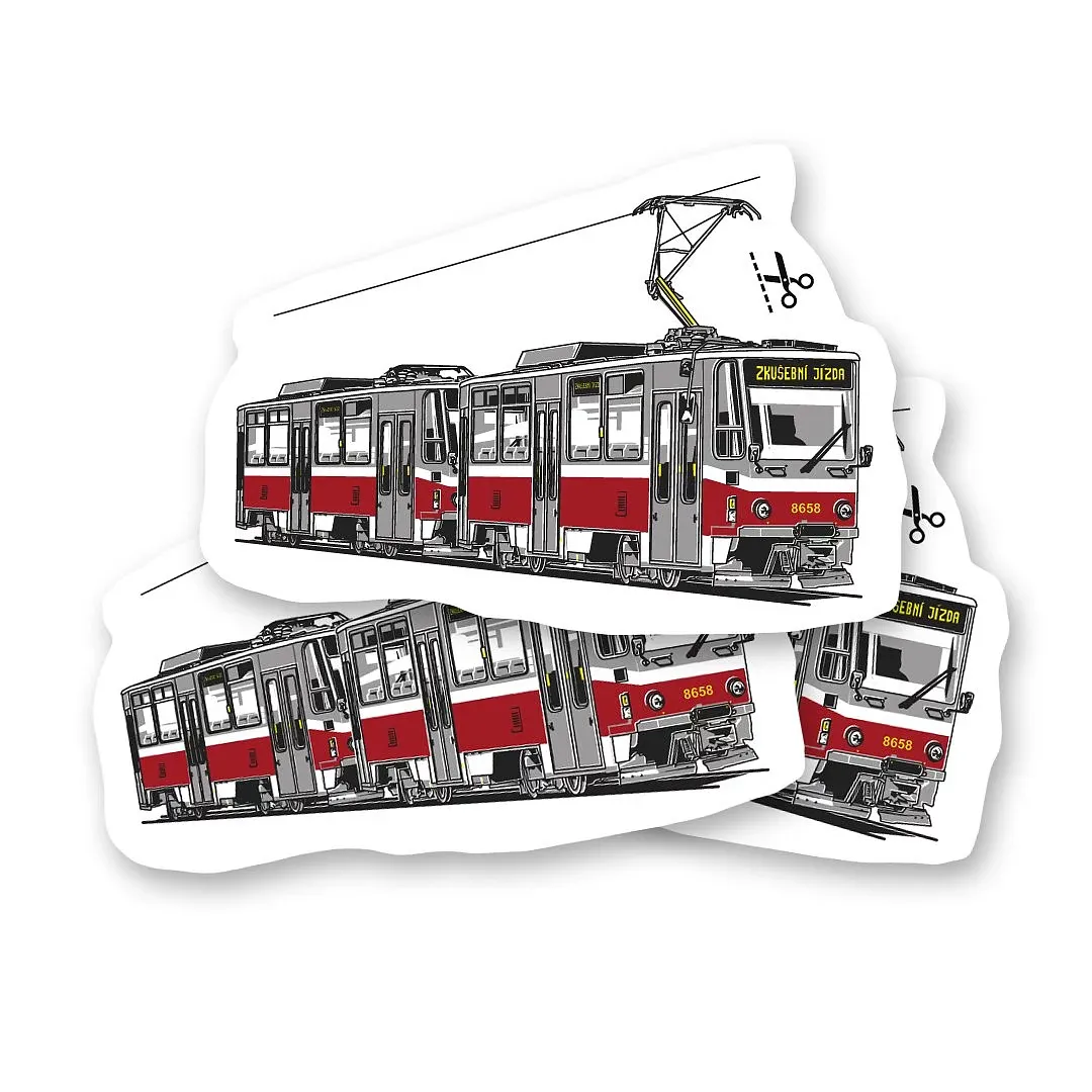 Abwaschbares Tatoo mit den erfahrenen Straßenbahn T6A5