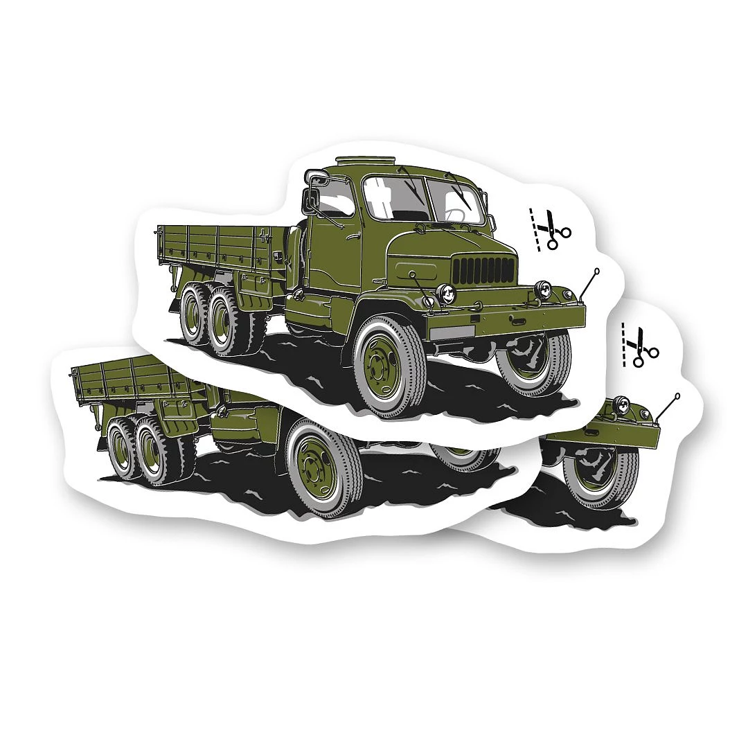 Abwaschbares Tatoo mit den erfahrenen V3S Flachbett-LKW