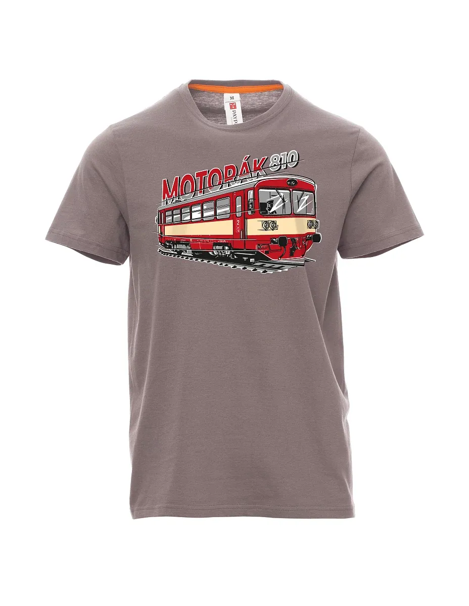 Stahlgrau T-Shirt für Männer Autozug 810