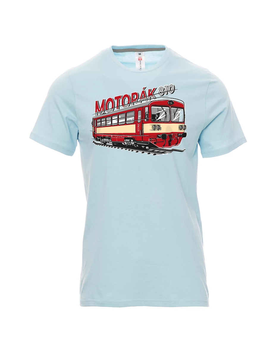 Blassblaues T-Shirt für Männer Autozug 810