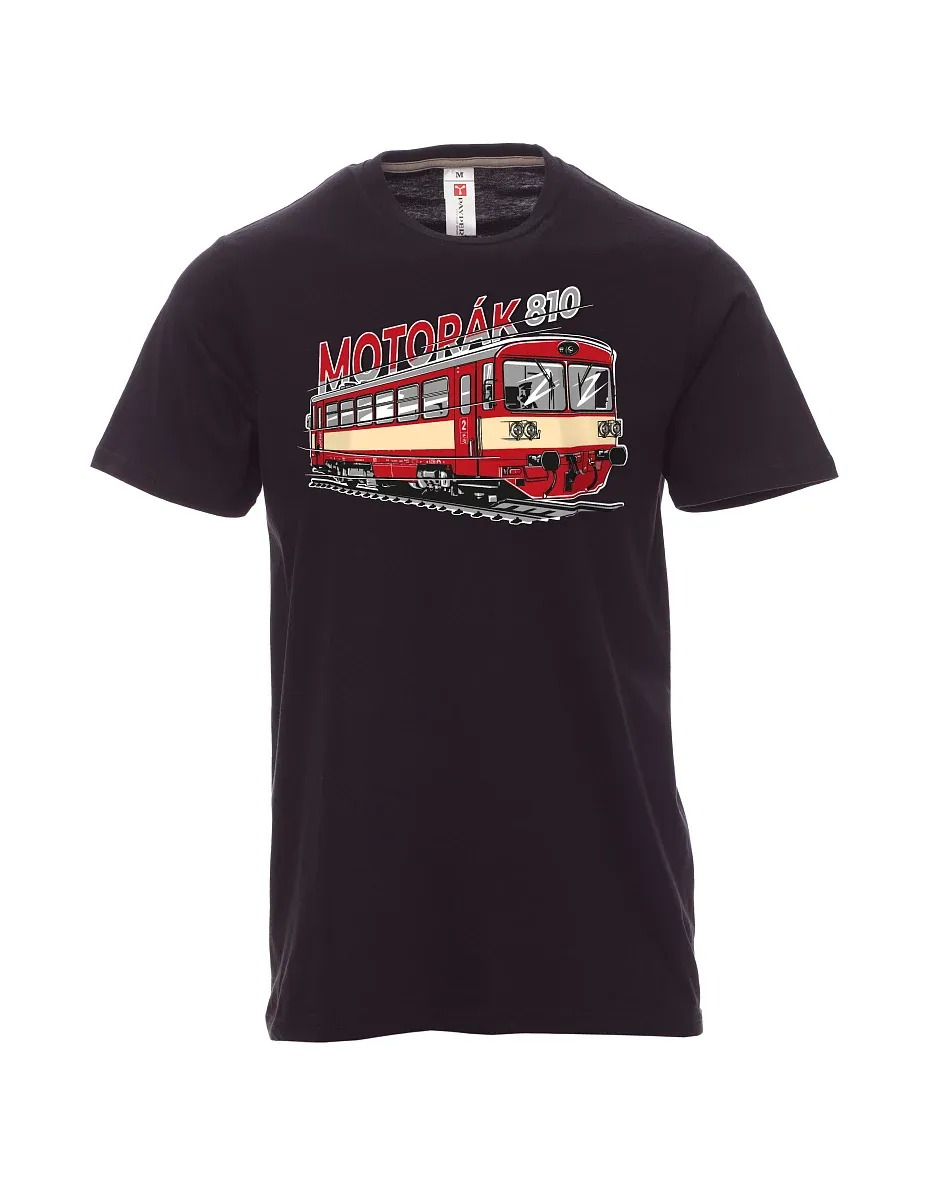 Schwarzes T-Shirt für Männer Autozug 810