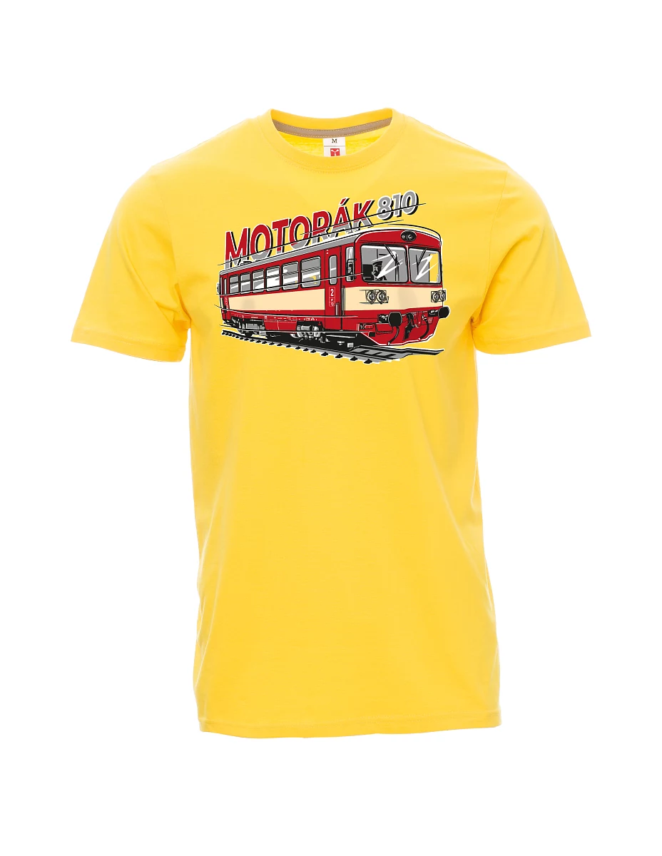 Gelbes T-Shirt für Männer Autozug 810
