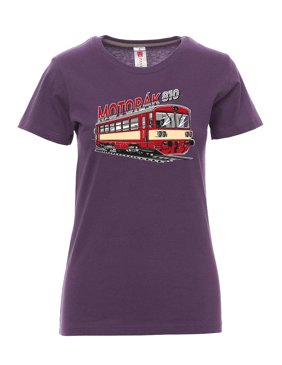 Violett T-Shirt für Damen Autozug 810