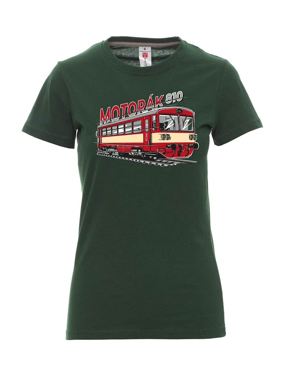 Dunkelgrün T-Shirt für Damen Autozug 810
