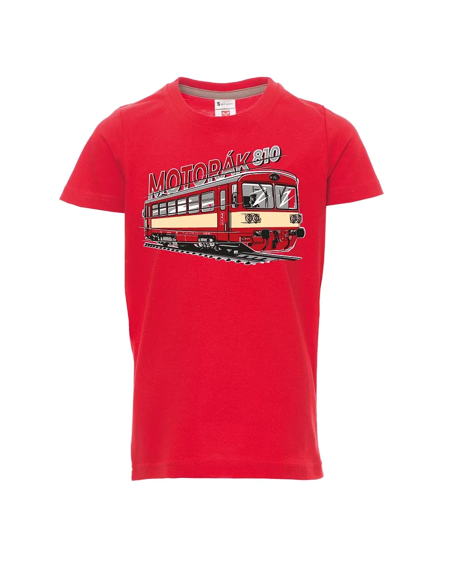 Rotes Kinder T-Shirt Autozug 810