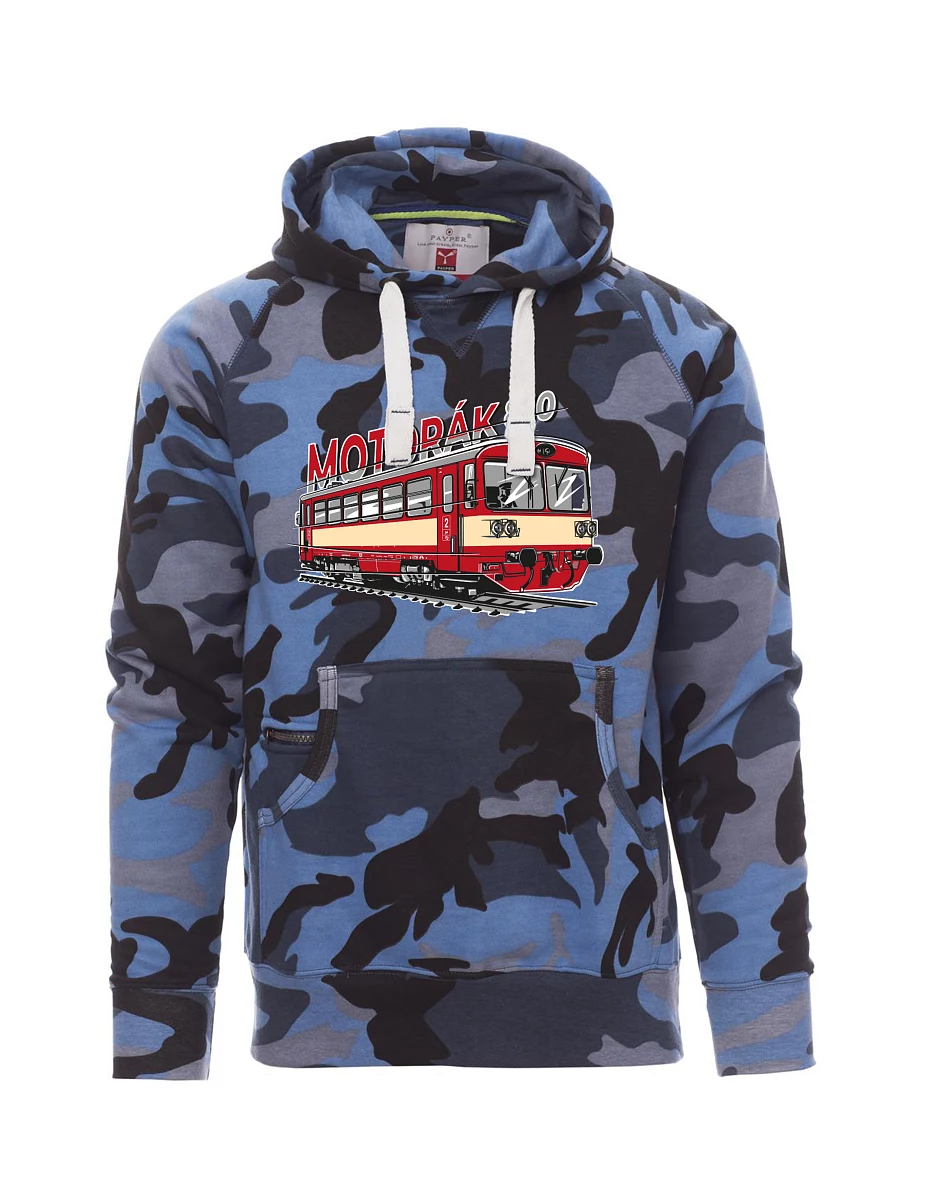 Tarnung blaues Sweatshirt für Männer Autozug 810