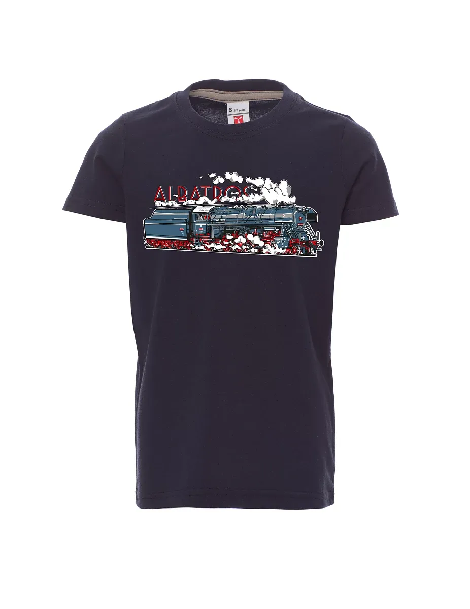 Navy Kinder T-Shirt Lokomotive Albatros