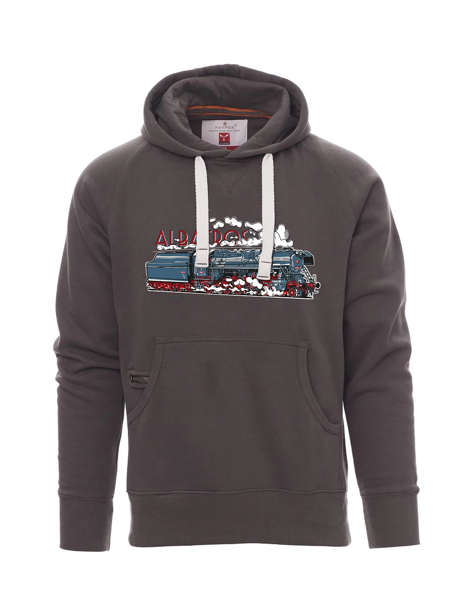 Graues Sweatshirt für Männer Lokomotive Albatros