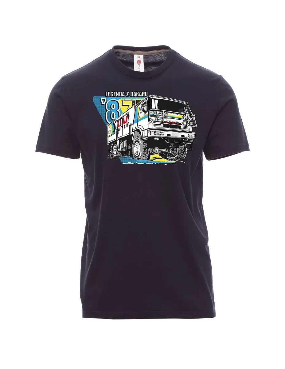 Schwarzes T-Shirt für Männer Liaz aus dakar 1987