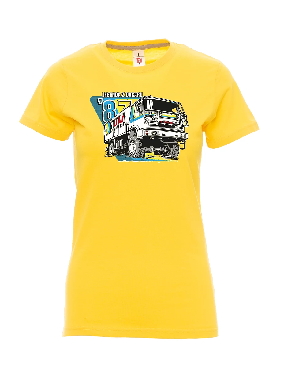 Gelbes T-Shirt für Damen Liaz aus Dakar 1987