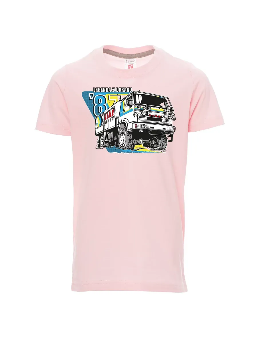 Hell-Pink Kinder T-Shirt Liaz aus Dakar 1987
