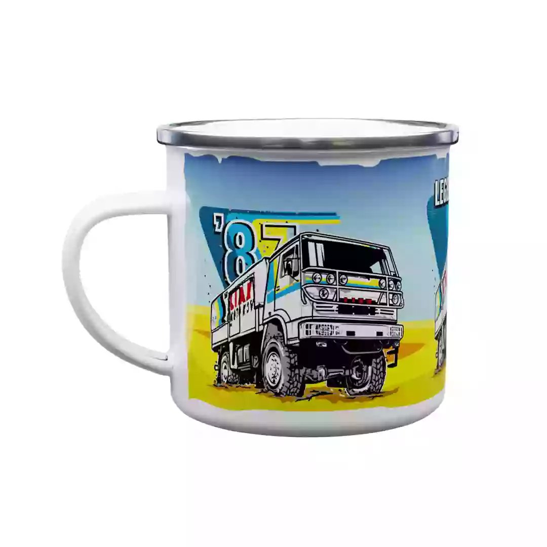 Emaille-Tasse Liaz aus Dakar 1987 330 ml