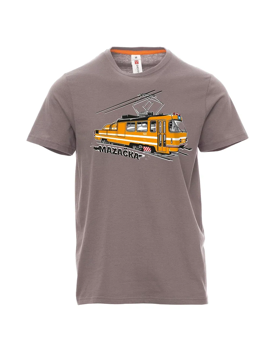 Stahlgrau T-Shirt für Männer Schmiertram