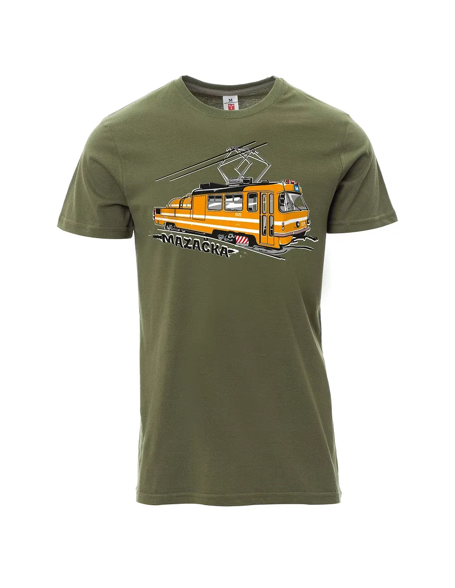 Khaki T-Shirt für Männer Schmiertram