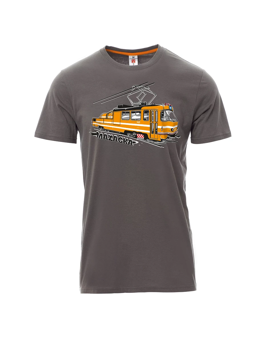 Graues T-Shirt für Männer Schmiertram