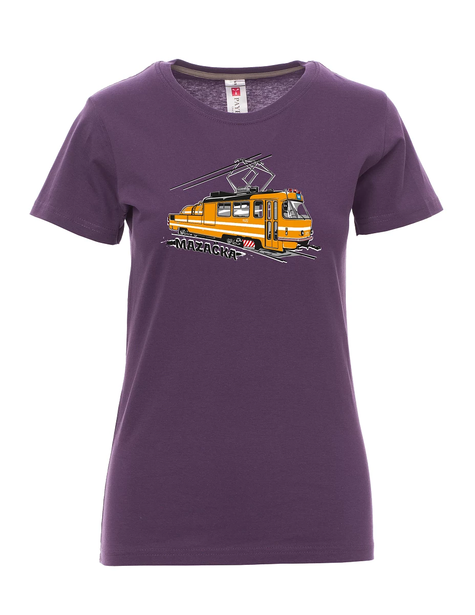 Violett T-Shirt für Damen Schmiertram