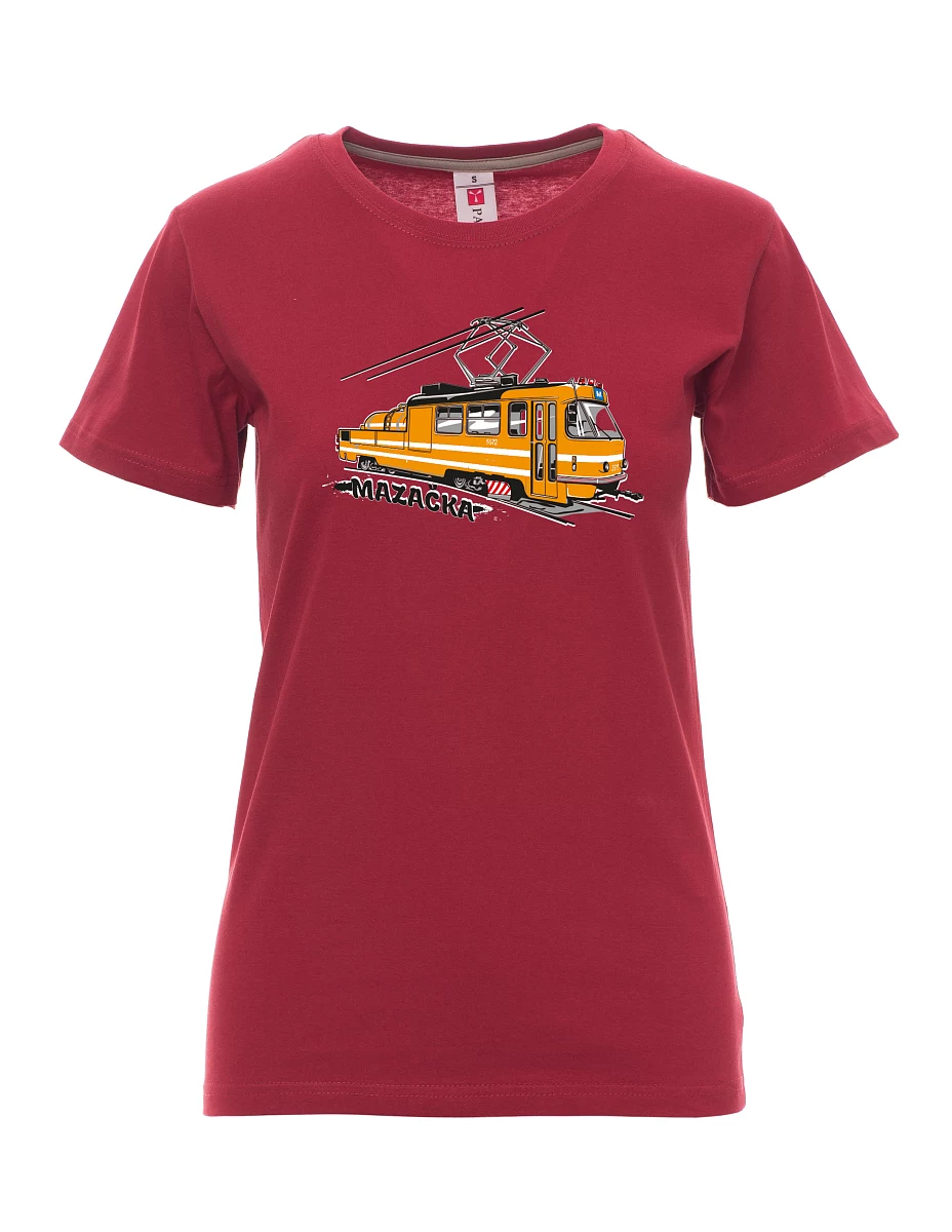 Bordeaux T-Shirt für Damen Schmiertram