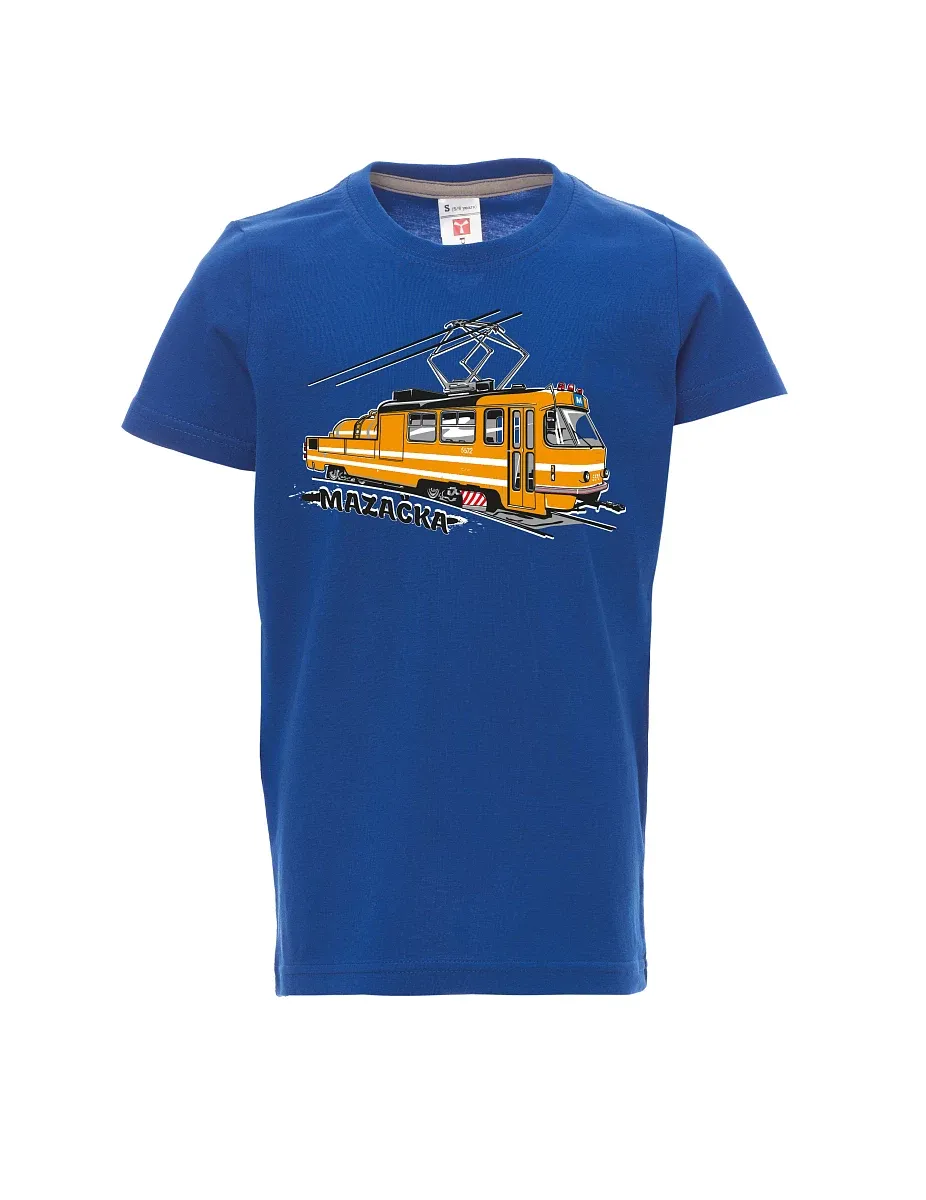 Blaues Kinder T-Shirt Schmiertram