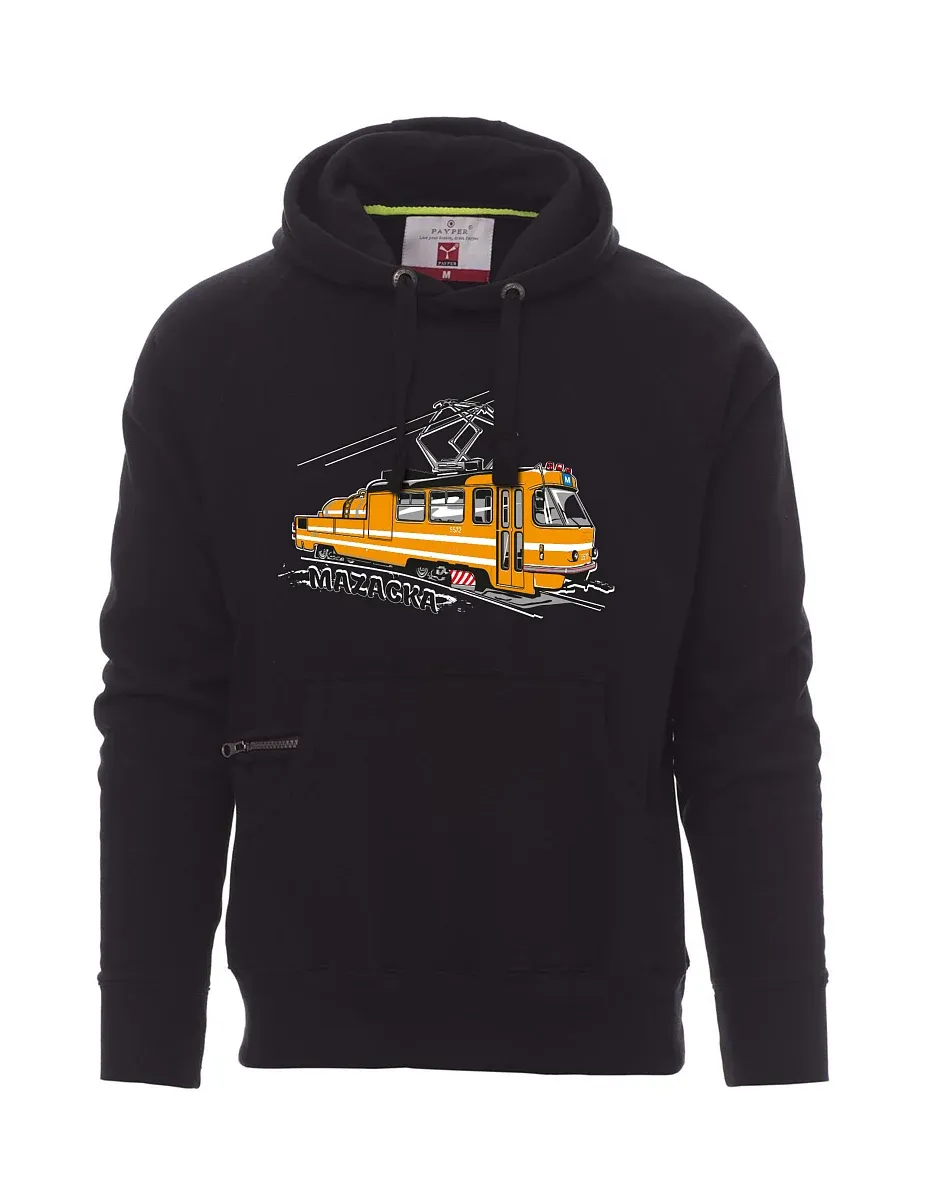Schwarzes Sweatshirt für Männer Schmiertram