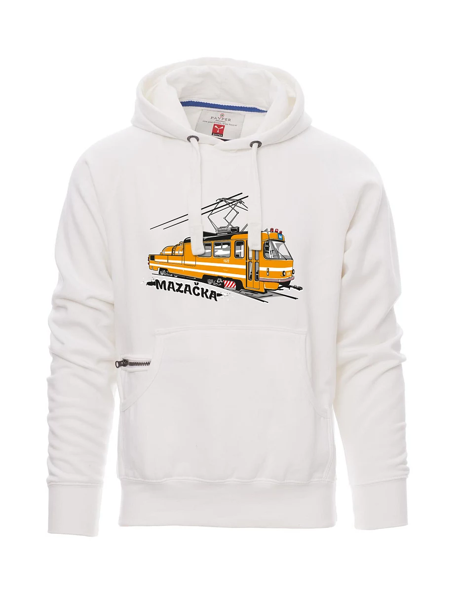 Weißes Sweatshirt für Männer Schmiertram