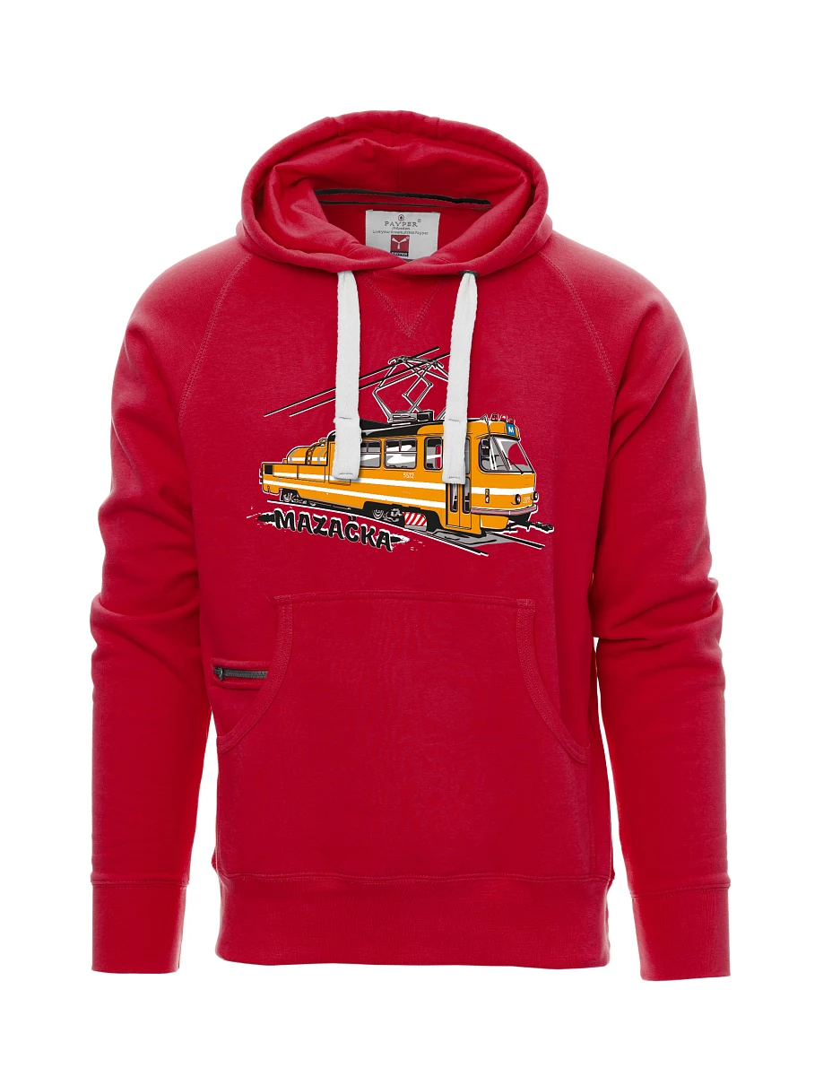 Rotes Sweatshirt für Männer Schmiertram