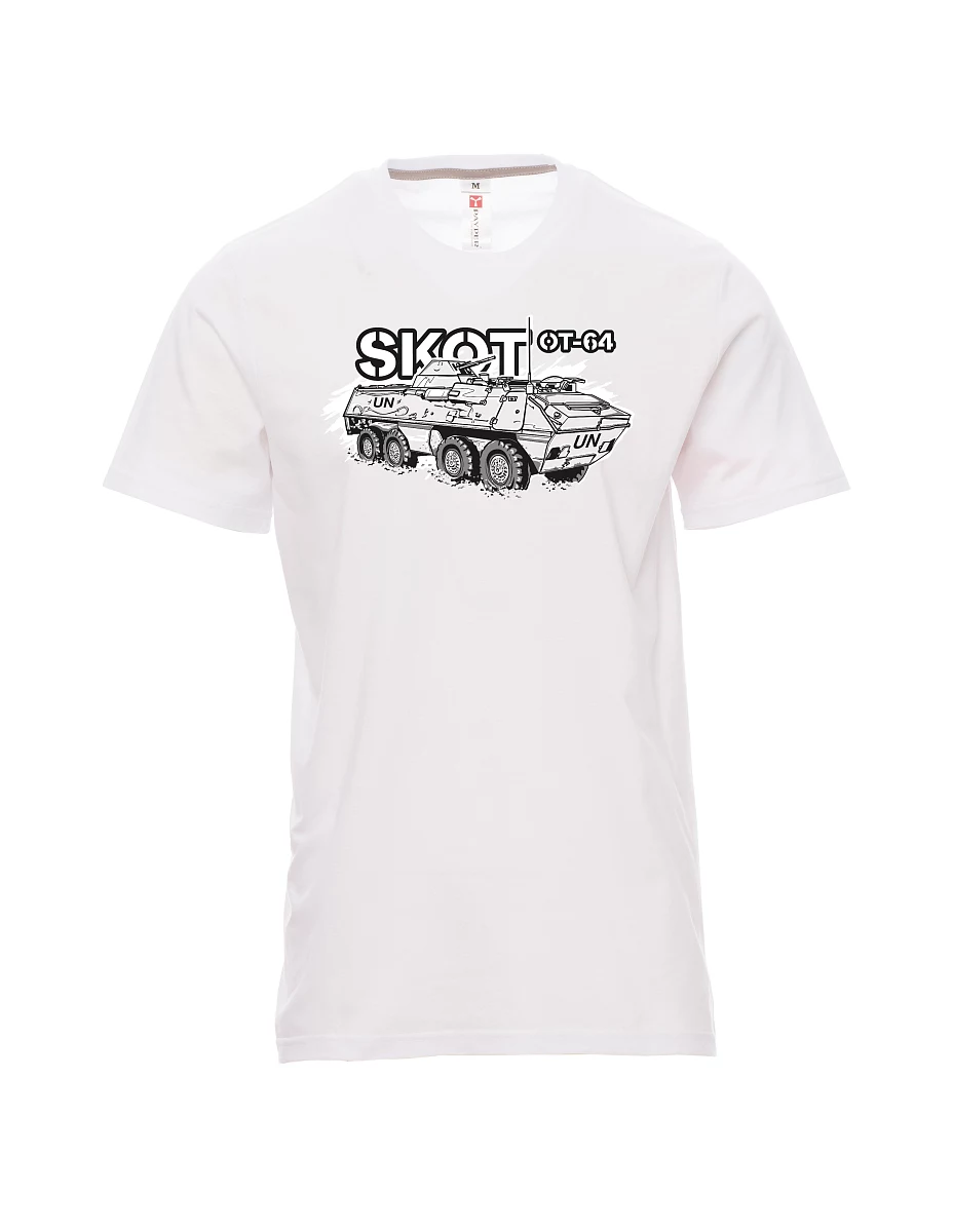 Weißes T-Shirt für Männer OT-64 "SKOT" - UNPROFOR
