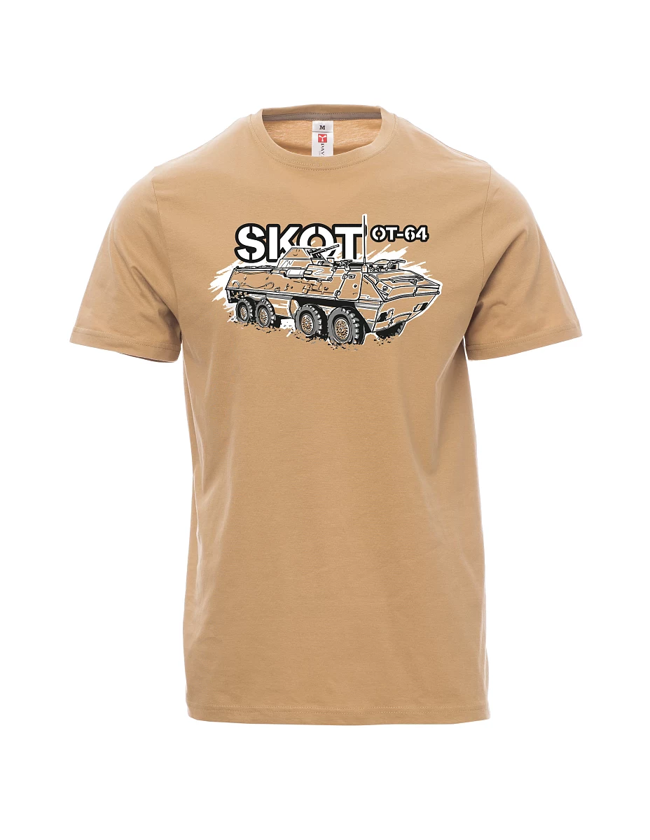 Braunes T-Shirt für Männer OT-64 "SKOT"