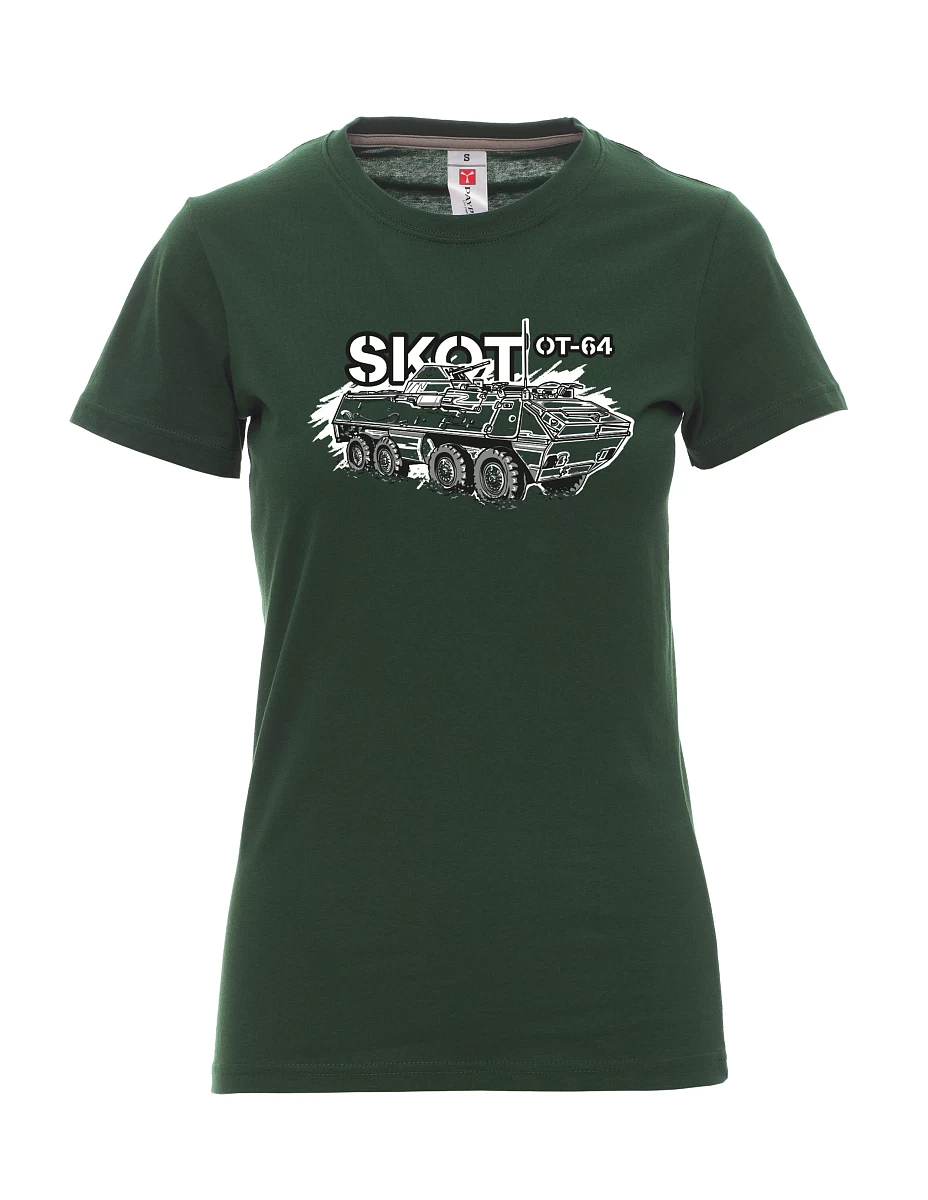 Dunkelgrün T-Shirt für Damen OT-64 "SKOT"