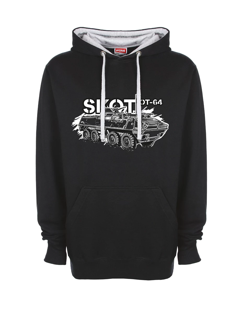 Grau-schwarzes Sweatshirt OT-64 "SKOT"