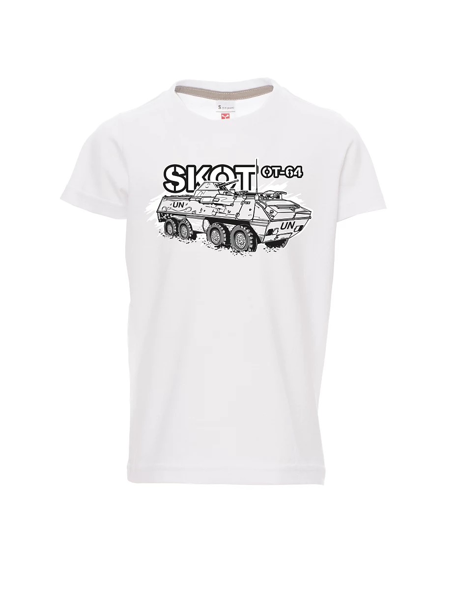 Weißes Kinder T-Shirt OT-64 "SKOT" - UNPROFOR