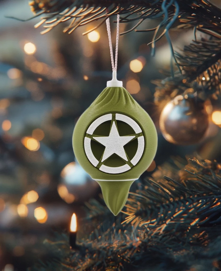 Weihnachtsdekoration Logo US Army