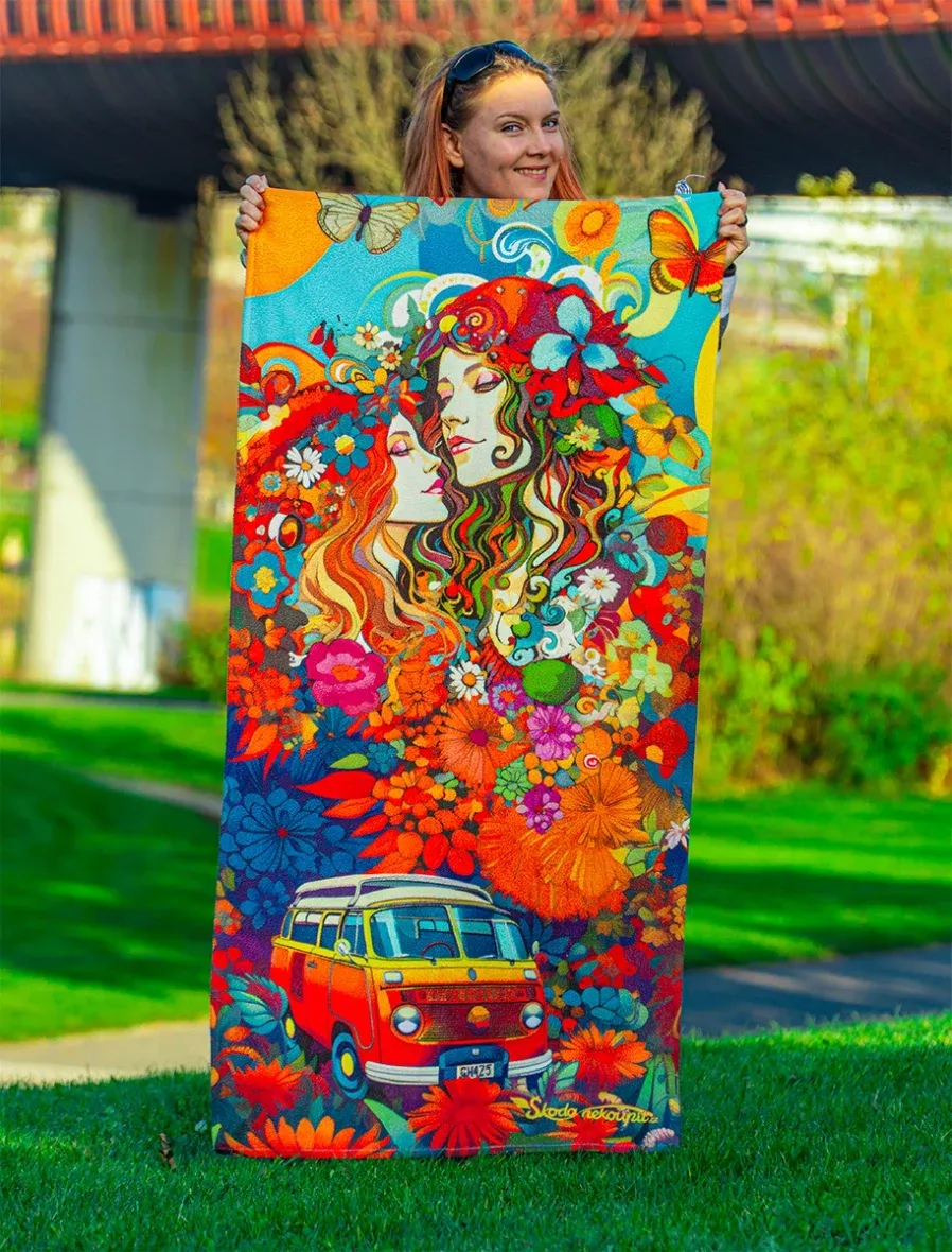 Badetuch Hippie