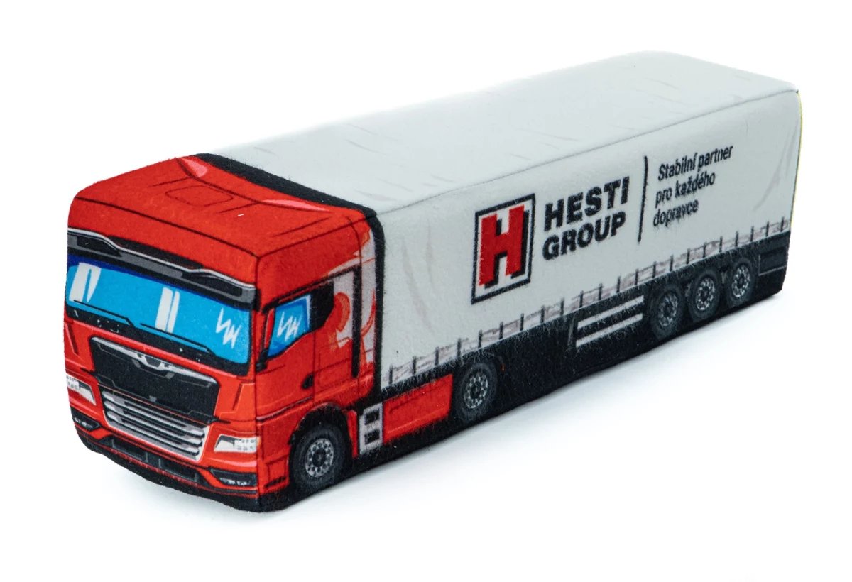 Plüschkissen TGX-LKW + individuelles Logo