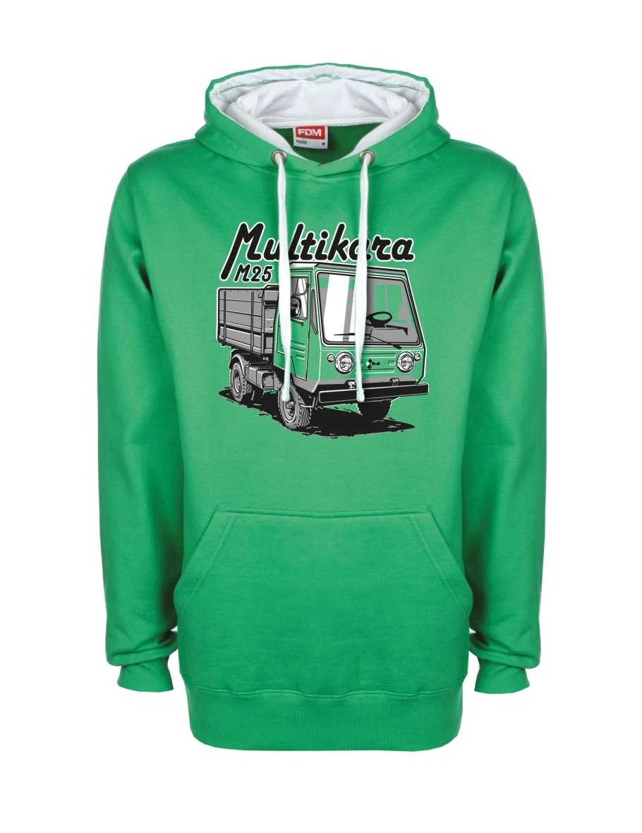 Weiß-grünes Sweatshirt M25