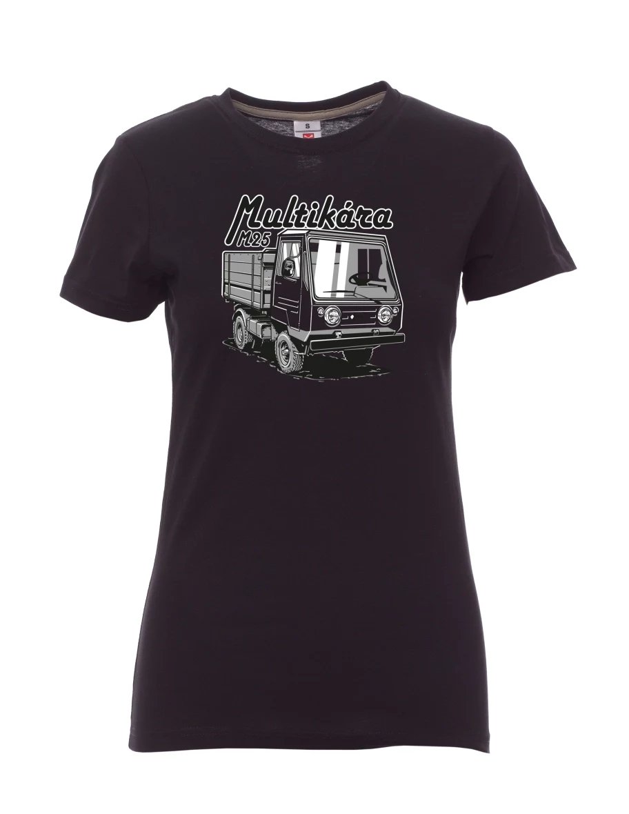 Schwarzes T-Shirt für Damen M25