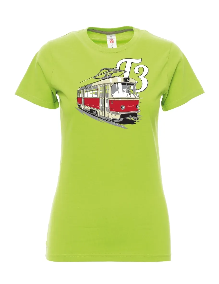 Limone T-Shirt für Damen Straßenbahn T3