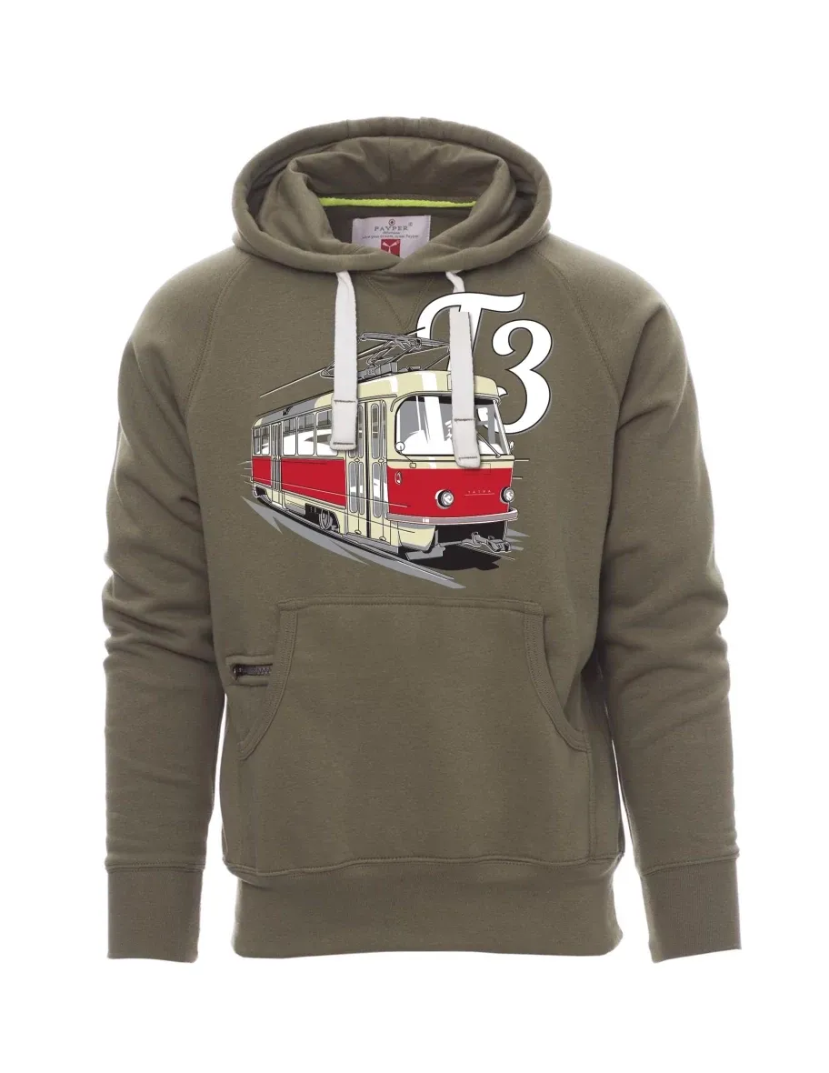 Khaki Sweatshirt für Männer Straßenbahn T3