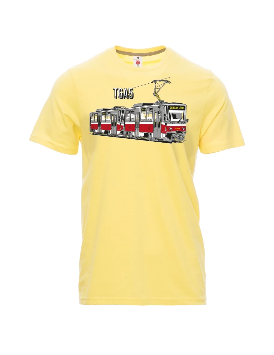 Hellgelb T-Shirt für Männer  148 Militärkran