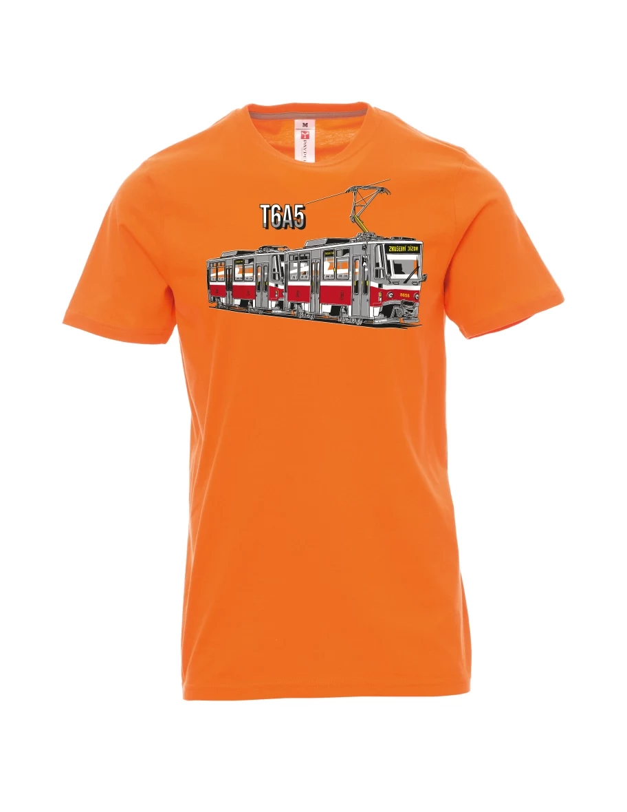 Orange T-Shirt für Männer  148 Militärkran