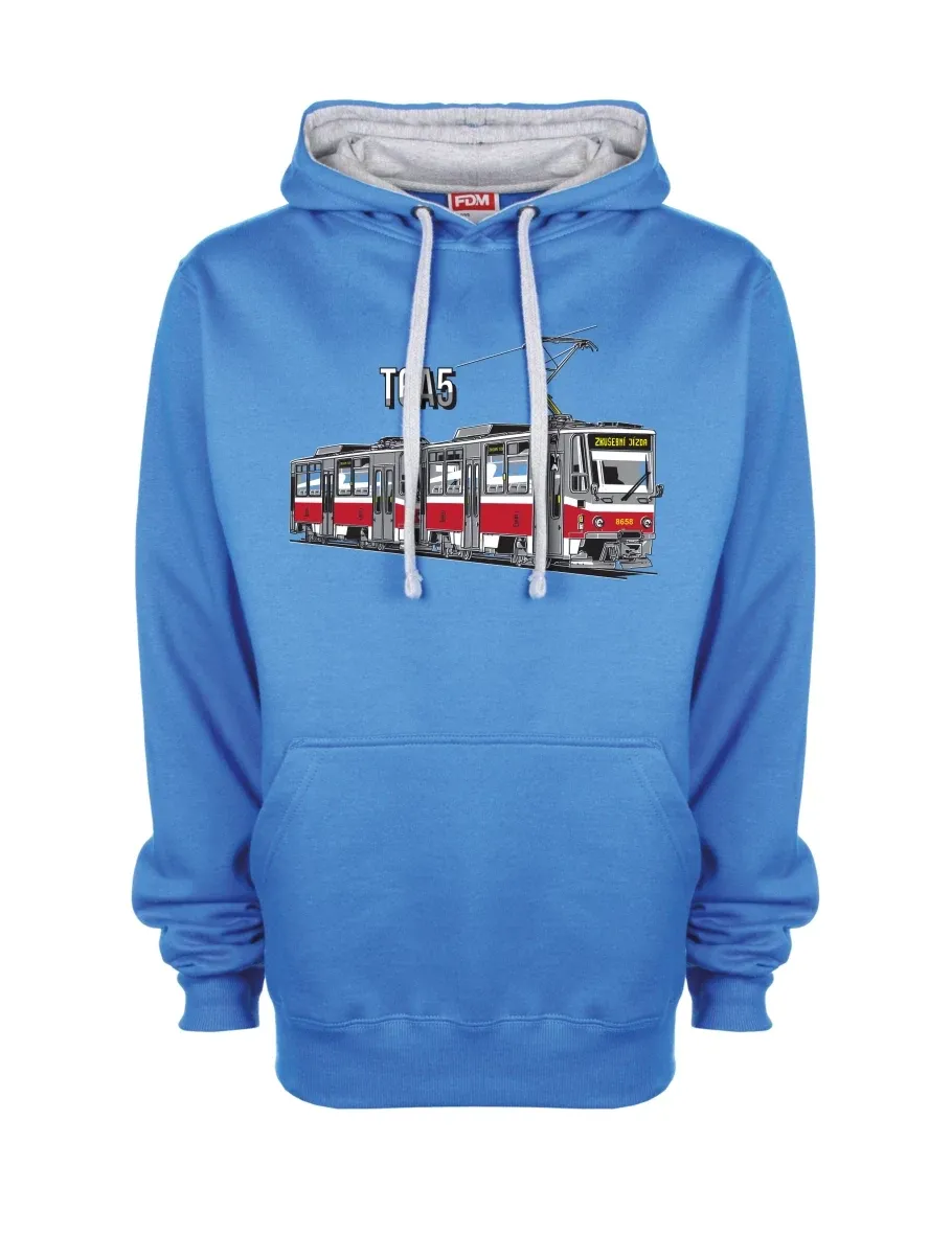 Grau-blaues Sweatshirt Straßenbahn T6A5