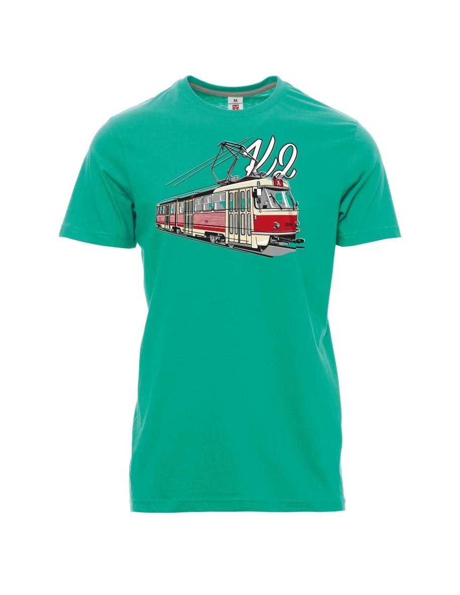 Smaragde T-Shirt für Männer Straßenbahn K2